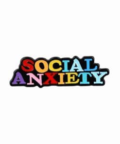 Social Anxiety Enamel Pin