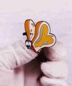 Alternative view of Alice in Wonderland 'Bread And Butterfly' Enamel Pin