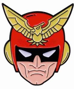 Captain Falcon Head Enamel Pin