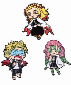 Alternative view of Demon Slayer 'Kyojuro Rengoku Chibi' Enamel Pin