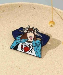 Alternative view of Stranger Things 'Aesthetic | Eddie Hellfire Shirt' Enamel Pin
