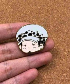 One Piece 'Trafalgar | Chibi Head' Enamel Pin