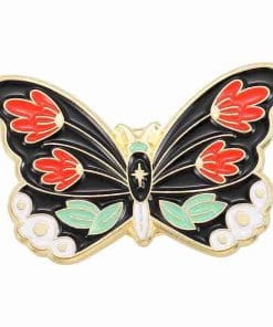 Butterfly 'Red Lotus Morpho' Enamel Pin