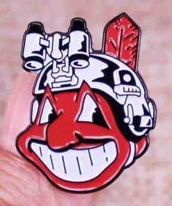 Alternative view of Cleveland Guardians 'Chief Wahoo' Enamel Pin