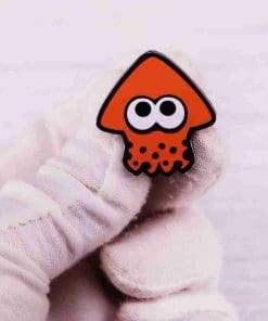 Alternative view of Splatoon 'Orange squid' Enamel Pin
