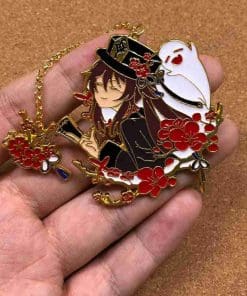 Genshin Impact 'Hu Tao Chain | Whopperflower Nectar' Enamel Pin