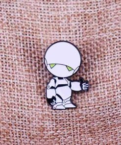 Alternative view of Marvin The Paranoid Android 'Galaxy Robot' Enamel Pin