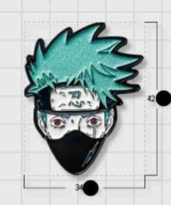 Naruto 'Kakashi | Glittered Head' Enamel Pin - Image 3