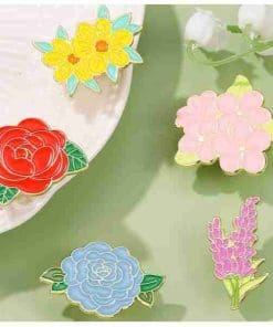 Alternative view of Daffodil Enamel Pin