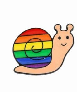 Snail 'Rainbow Shell' Enamel Pin