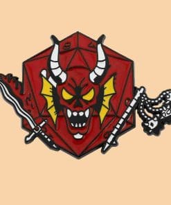 Alternative view of Stranger Things 'Hellfire Club x D20' Enamel Pin