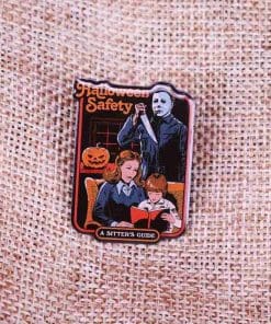 Alternative view of Michael Myers 'Halloween Safety' Enamel Pin