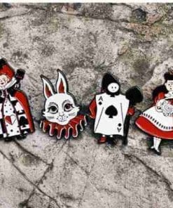 Alice In Wonderland 'Alice and Cheshire Cat | Classic' Enamel Pin - Image 3