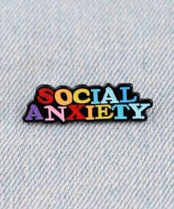Alternative view of Social Anxiety Enamel Pin