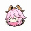 Genshin Impact 'Yae Miko Chibi Head' Enamel Pin