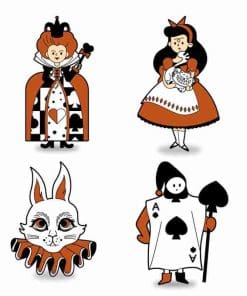 Alice In Wonderland 'Spade the Gardener | Classic' Enamel Pin - Image 8