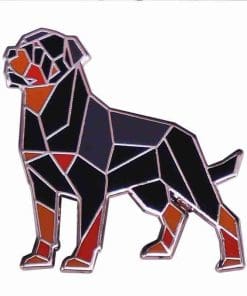 Origami 'Black Dog' Enamel Pin