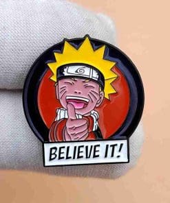 Alternative view of Naruto 'Believe It!' Enamel Pin