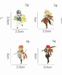 Alternative view of Genshin Impact 'Diluc' Enamel Pin