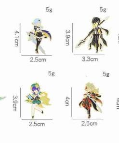 Alternative view of Genshin Impact 'Kazuha Kaedehara' Enamel Pin