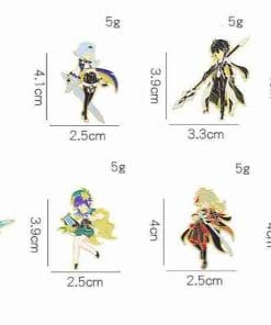 Alternative view of Genshin Impact 'Ayaka Kamisato' Enamel Pin