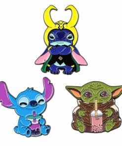 Baby Yoda 'Bubble Tea' Enamel Pin - Image 7