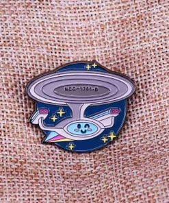 Alternative view of Star Trek 'USS Enterprise | Cute' Enamel Pin
