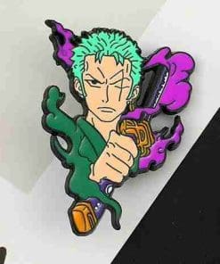Alternative view of One Piece 'Pirate Hunter Zoro' Enamel Pin