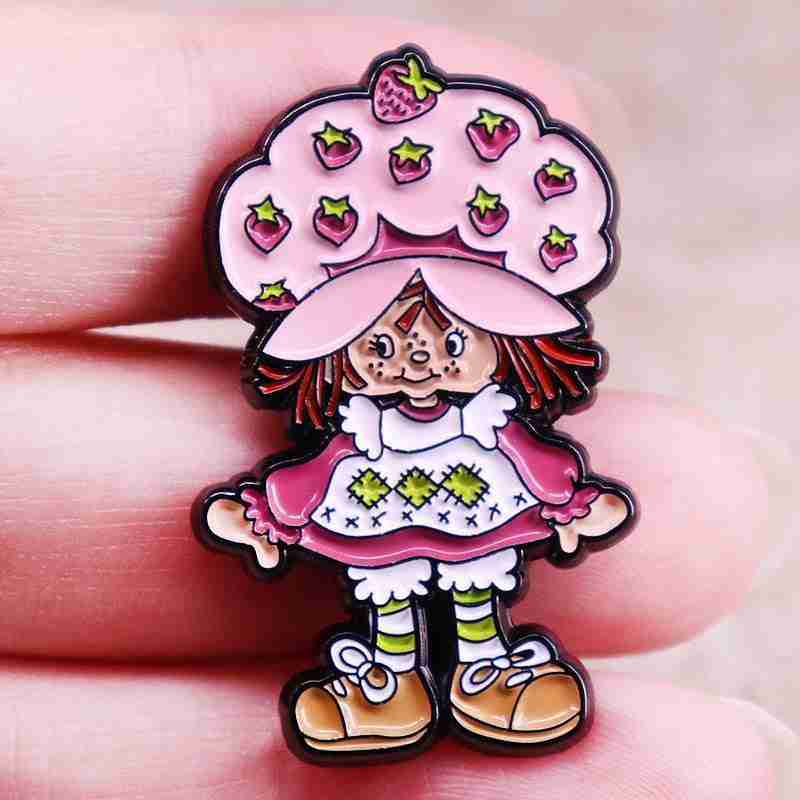 Strawberry Shortcake 'Pink Girl' Enamel Pin - Image 2