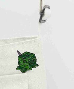 Alternative view of Dungeon and Dragons 'Gelatinous D20 Dice | Sword And Skull' Enamel Pin