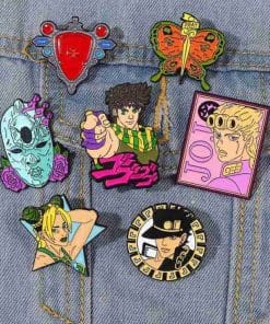Alternative view of JoJo's Bizarre Adventure 'Giorno Giovanna' Enamel Pin