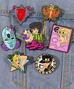 Alternative view of JoJo's Bizarre Adventure 'Jolyne Butterfly | Pray' Enamel Pin