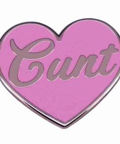 Pink Heart 'C*nt' Enamel Pin