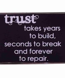 Trust 'Takes Years to Build | Forever to Repair' Enamel Pin