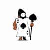 Alice In Wonderland 'Spade the Gardener | Classic' Enamel Pin