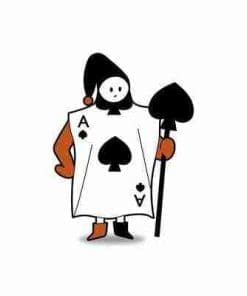 Alice In Wonderland 'Spade the Gardener | Classic' Enamel Pin