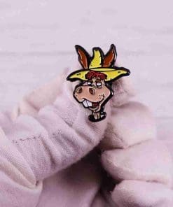 Alternative view of Hee Haw Donkey Enamel Pin