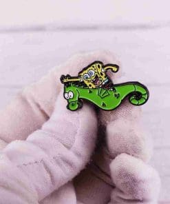 Alternative view of SpongeBob SquarePants 'Mystery the Seahorse' Enamel Pin