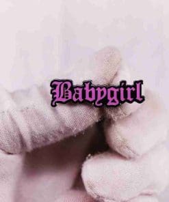 Alternative view of Babygirl Enamel Pin