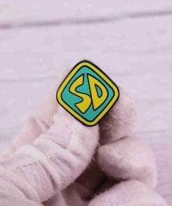 Alternative view of Scooby Doo 'Dog Tag | SD' Enamel Pin