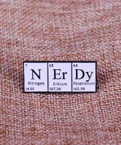 Alternative view of Science Learning 'Nerdy' Enamel Pin