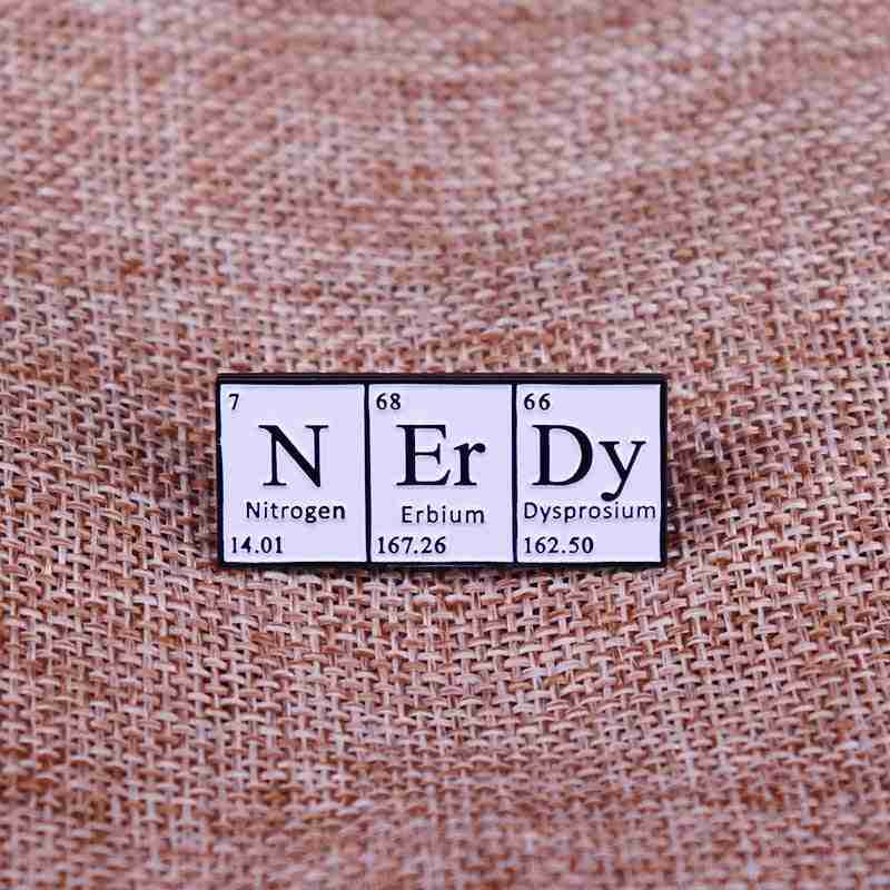 Science Learning 'Nerdy' Enamel Pin - Image 2