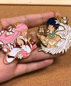 Alternative view of Genshin Impact 'Yae Miko Chain | Fox' Enamel Pin