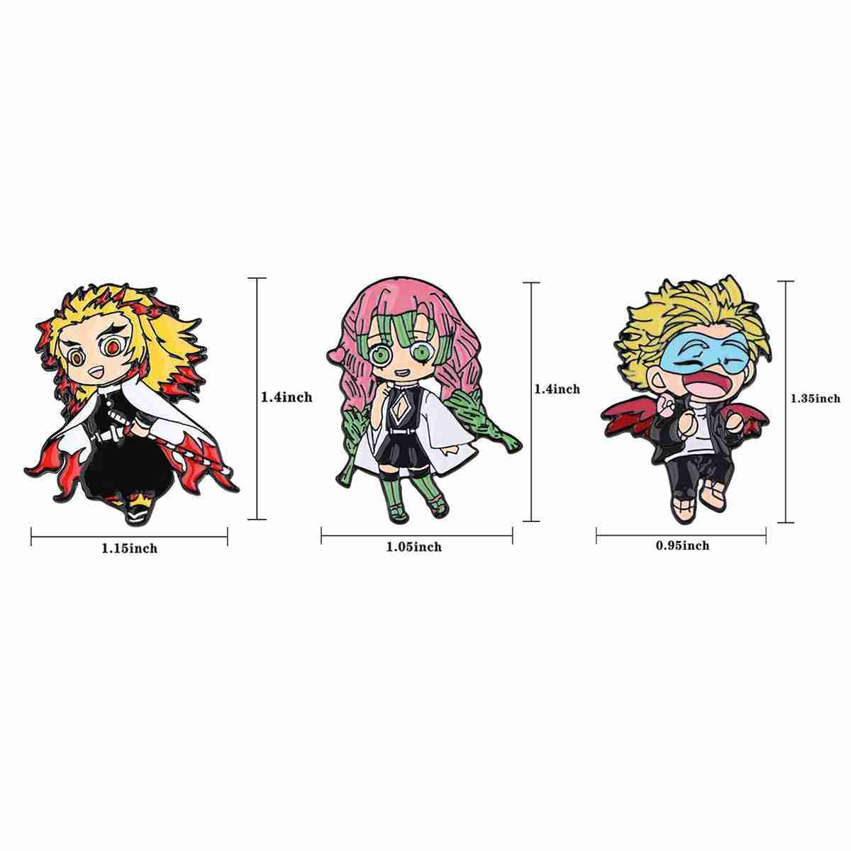 Demon Slayer 'Kyojuro Rengoku Chibi' Enamel Pin - Image 7