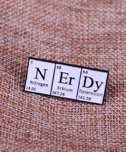 Science Learning 'Nerdy' Enamel Pin - Image 4