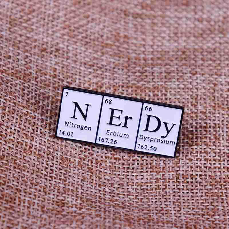 Science Learning 'Nerdy' Enamel Pin - Image 4