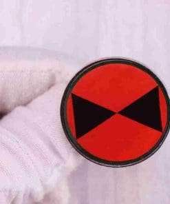 Alternative view of Black Widow 'Hourglass' Enamel Pin