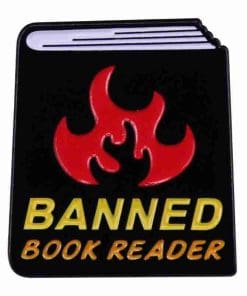 Black Book 'Banned Book Reader' Enamel Pin