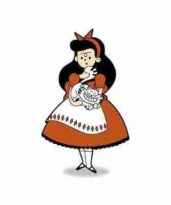 Alice In Wonderland 'Alice and Cheshire Cat | Classic' Enamel Pin