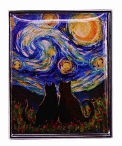 Cat Lovers 'Starry Night' Enamel Pin